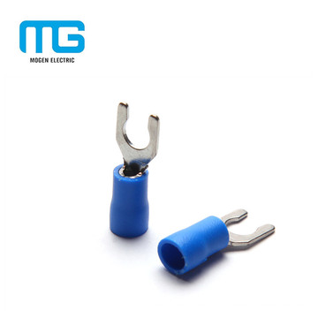 Whosale bleu a isolé le terminal de verrouillage de cuivre de PVC avec 1.5-2.5mm